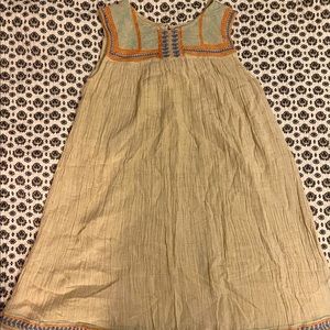 Off-white embroidered dress